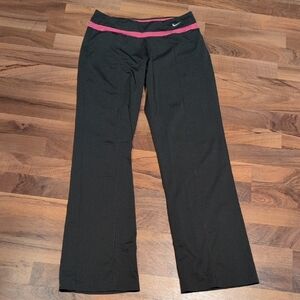 Nike Grey Pants with Pink Waistband